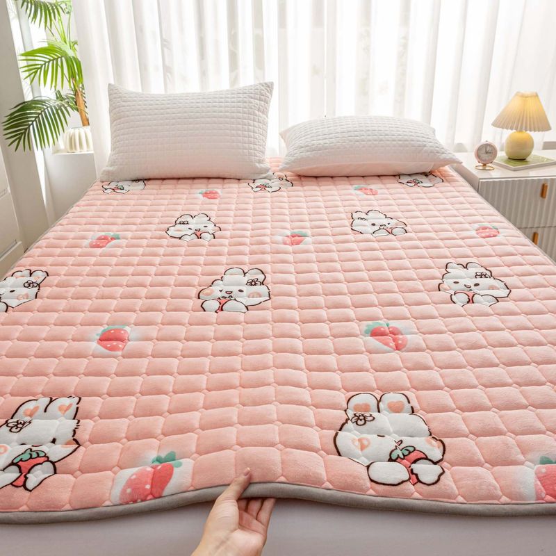 Class A Milk Velvet Warm Pad Student Dormitory Single Lamb Wool Mattress Blanket Flannel Machine Washable_voghion.com