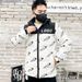 Large designers light luxury men's winter windproof thickened warm brand printing versatile stand-up collar down jacket hooded jacket_voghion.com