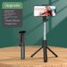 Treppiede portatile per selfie con telecomando Bluetooth e luce LED regolabile - Supporto estensibile in ABS da 70 cm per viaggi, vlogging e streaming live_voghion.com
