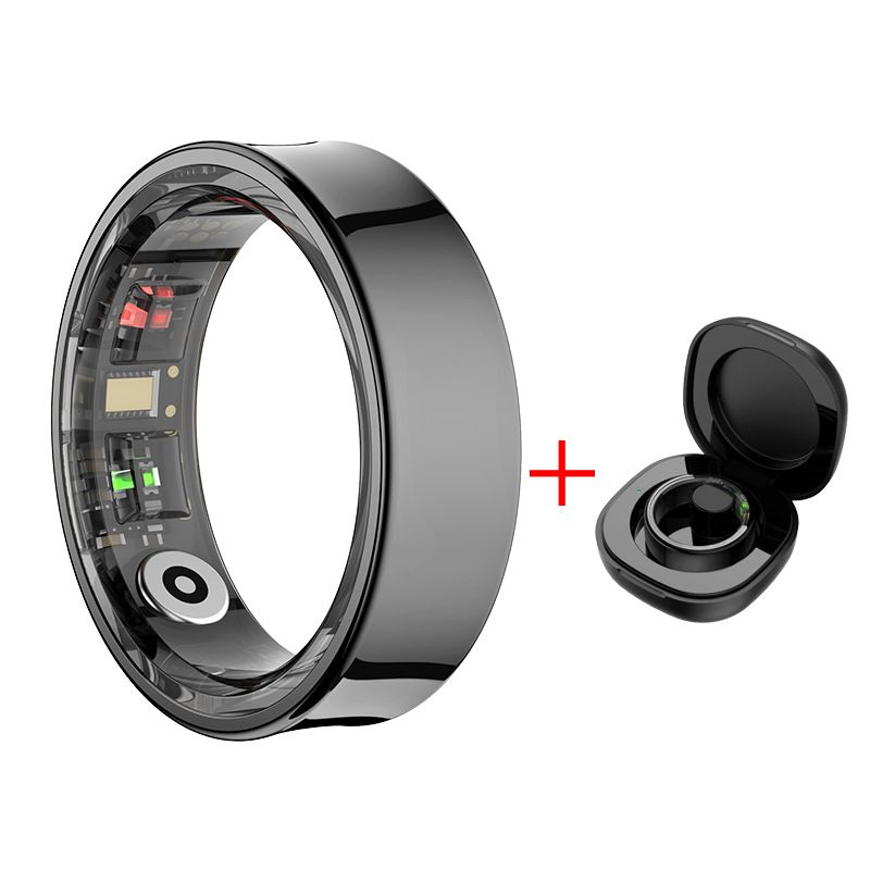 New R09 Smart Sleep Heart Rate Skin Temperature Blood Oxygen Monitoring Gesture Control Ring Game_voghion.com
