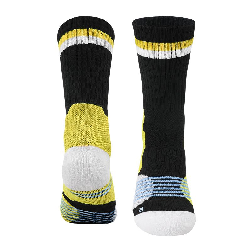 Children's basketball socks, youth anti-slip mid-calf socks, high-top professional sports socks, boys' high-top towel socks wholesale_voghion.com