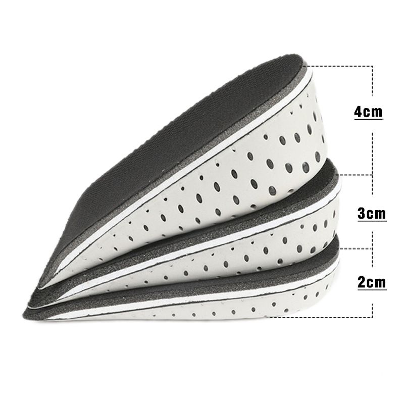 Augstumu palielinošās zolītes vīriešiem un sievietēm, sabiezinātas neredzamas 234cm sporta caurspīdīgas silikona puspaliktņa iekšējās augstumu palielinošās zolītes_voghion.com