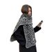 Sciarpa in maglia con stampa leopardata per donna, scaldacollo in pile caldo e spesso, autunno/inverno 2025_voghion.com