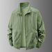 Unbeatable Quality Stand Up Collar Plus Size Sports Commuting Casual Sunscreen Loose Men's Thin Jacket_voghion.com
