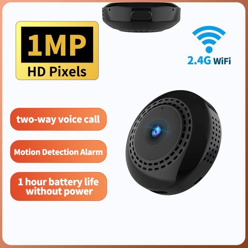 Power Outage Continuity Wireless WIFI Home Security HD Night Vision Miniature Mobile Surveillance Camera_voghion.com