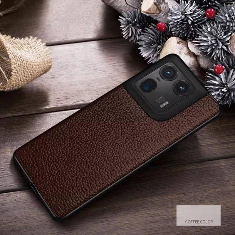 Moto X50 Ultra Leather Case, Genuine Top Grain Leather With Lychee Texture, Slim & Luxurious Phone Cover, Shockproof Anti-Scratch Protective Case_voghion.com