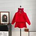 2024 Autumn And Winter Girls Sweater Set Korean Version Baby Girls Western Style Pullover Skirt Knitted Two Piece Set_voghion.com