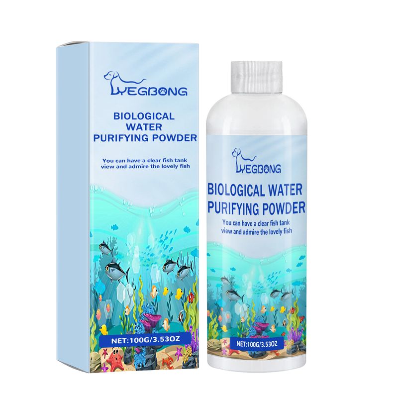 Poudre d'élimination des algues pour purificateur d'eau d'aquarium, nettoyer l'aquarium, éliminer la mousse et les algues, purifier l'eau, poudre d'élimination instantanée des algues_voghion.com