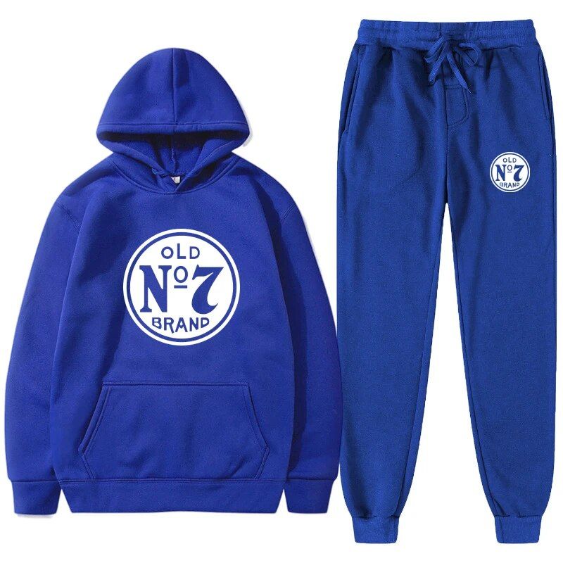 2023 Set di pantaloni in felpa autunno e inverno stampati con etichetta di moda filettata in due pezzi per sport e tempo libero da uomo_voghion.com