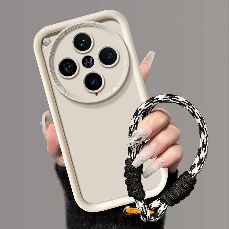 For Oppo Find X8 Pro Case On Oppo Find X8 Phone Case Find X8 X8Pro Hand Strap Skin Feel Protection Shockproof Cover_voghion.com