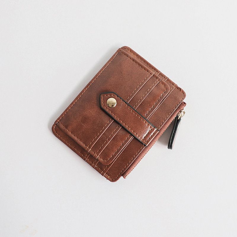 Wallet Short Card Bag Zipper Small Coin Wallet Earphone Storage Bag_voghion.com