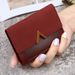 Korean Style New Tri Fold Women's Wallet Short Vintage Card Holder Pu Artificial Leather Simple Folding Wallet Women_voghion.com