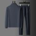 Spring And Autumn New Sportswear Suits Men's Casual Breathable High End Jacket Trousers Stand Collar Zipper Opening_voghion.com