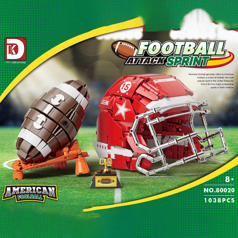 Building Blocks baseball rugby ornaments children's educational assembly small particle building block toys_voghion.com