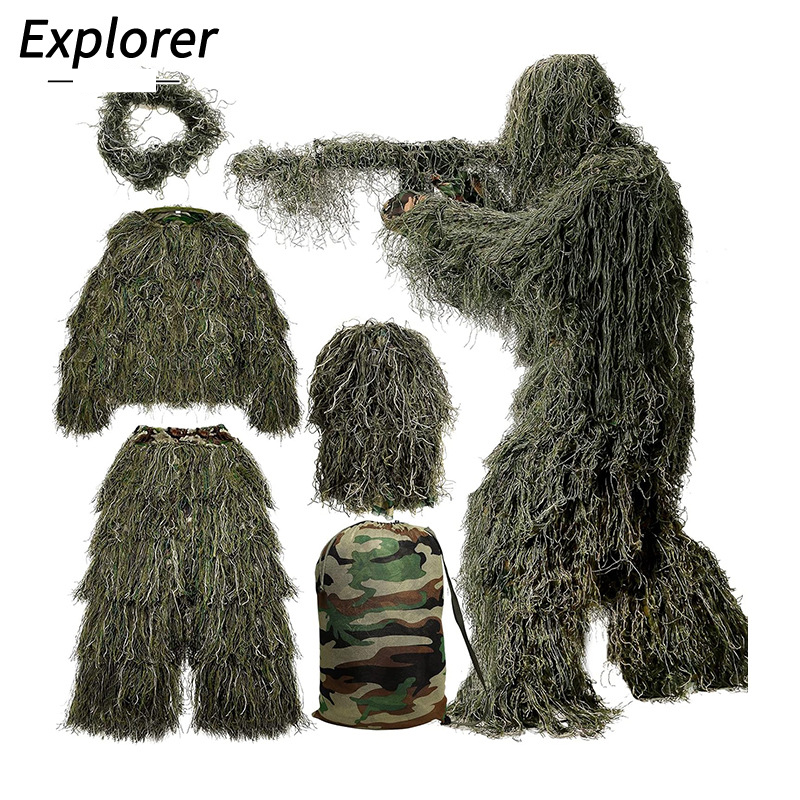 Tuta Ghillie, Tuta PUBG, Tuta Mimetica, Tuta Jungle Wool, Tuta da Campo Stealth CS per Adulti_voghion.com