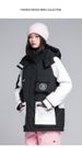 Herrenbekleidung Unisex Verdickte Baumwolljacke Wintermantel mit mehreren Taschen Arbeitskleidungsstil Koreanische Mode Kapuzenparka (Schwarz, Lila)_voghion.com