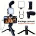 Fill Light, Microphone, Selfie Stick Set, 5-in-1 Portable Mobile Phone Tripod, Suitable For Live Streaming, Vlog, Outdoor Activities, Interviews_voghion.com