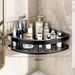 No-Drill Corner Shower Shelf, Bathroom Triangle Organizer With Strong Adhesive, Space-Saving Wall Mounted Storage Rack For Toiletries_voghion.com