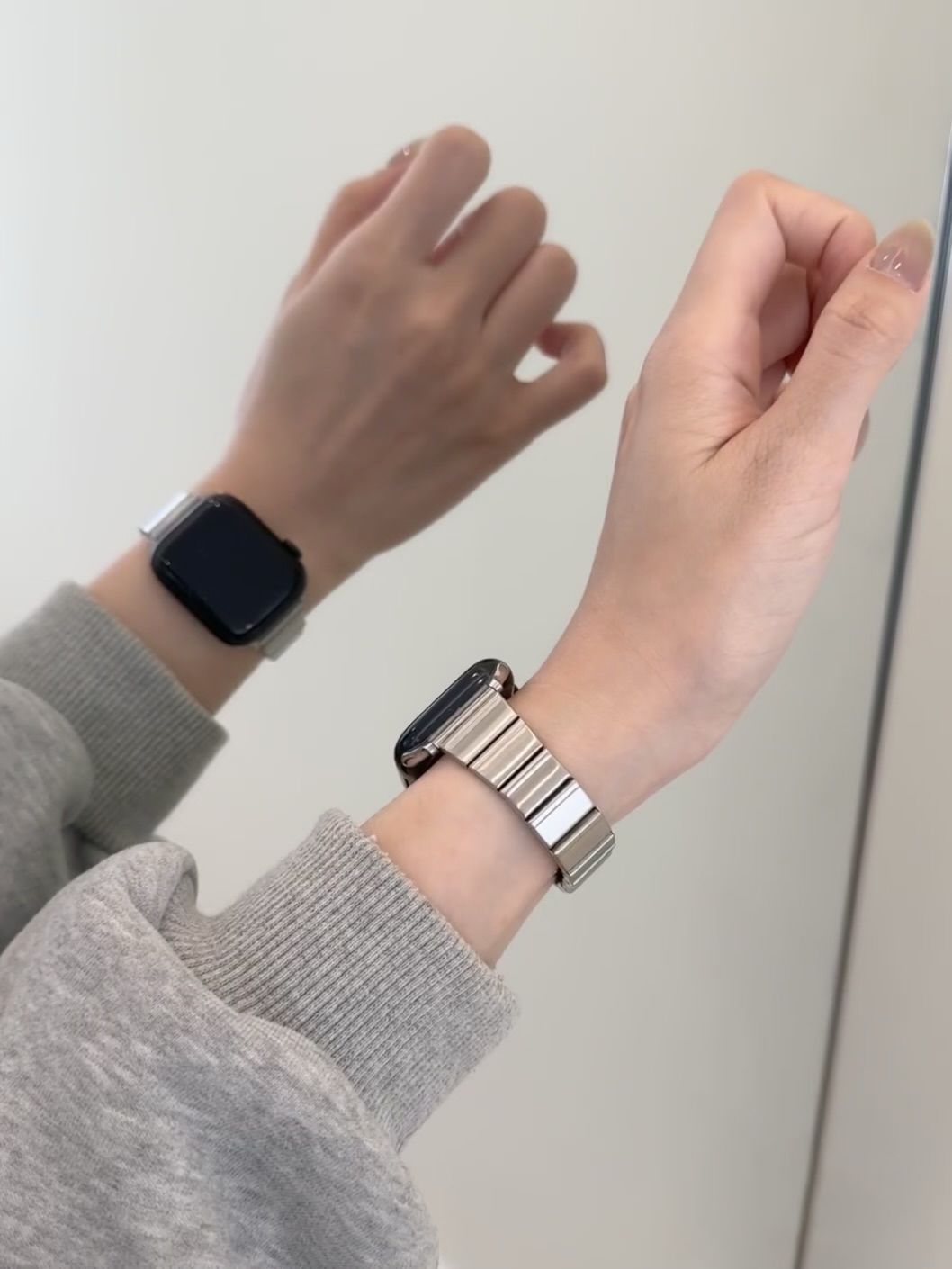 Stainless Steel Fine-style Butterfly Clasp Strap Is Suitable For Watch With S10 Chip, Model 987 Generation SE_voghion.com