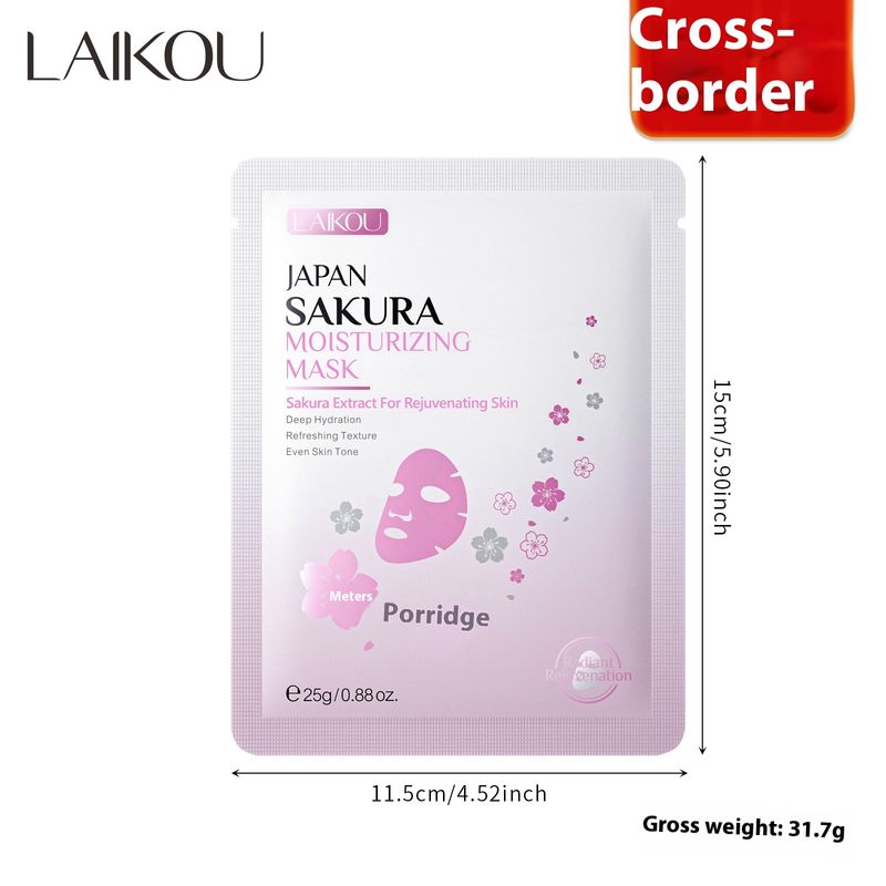 LAIKOU Hydratační pleťová maska ​​s třešňovým květem 25 g, hydratační, rozjasňující a zjemňující_voghion.com