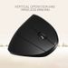 Xinweiqing USB Play 1600DPI 2.4GHz Wireless Vertical Ergonomic PC Mouse for Right-hander_voghion.com