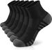 Athletic Quarter Socks With Cushion Running Ankle Socks For Men Women 6 Pairs_voghion.com
