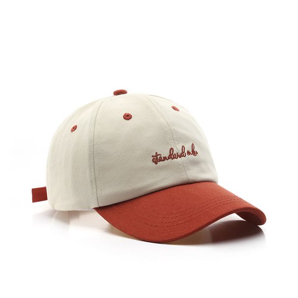 Women's color matching washed denim cap street men's outdoor sports sun protection baseball cap_voghion.com