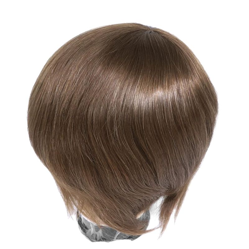 Euro Injection Toupee For Men 100% European Virgin Human Hair Pieces Injection Thin Skin Base Hair Replacement System Men Wigs Light Brown Color #6_voghion.com