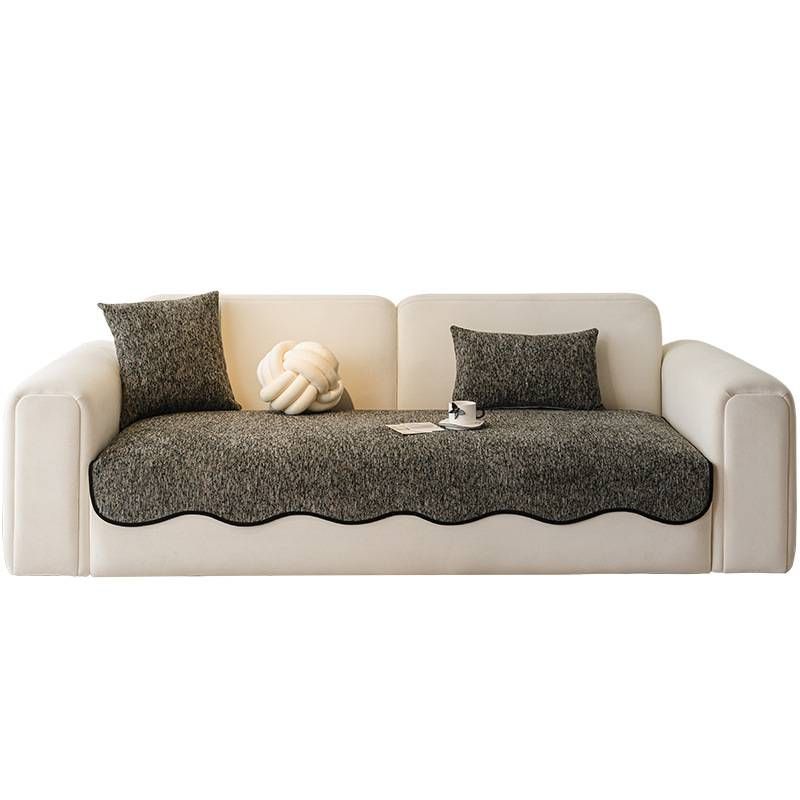 Coussin de canapé antidérapant en chenille – Modèle universel monobloc, dos antidérapant, housse de siège douce et résistante pour canapés d'angle_voghion.com