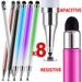 8-1PCS Double-Headed Universal Pen For IPad Tablet Android IOS Phone Drawing Writing Capacitive Screen Touch Stylus Pens_voghion.com