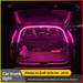 Striscia di illuminazione per interni auto a LED in silicone Atmosphere con luce ambientale anteriore e posteriore_voghion.com