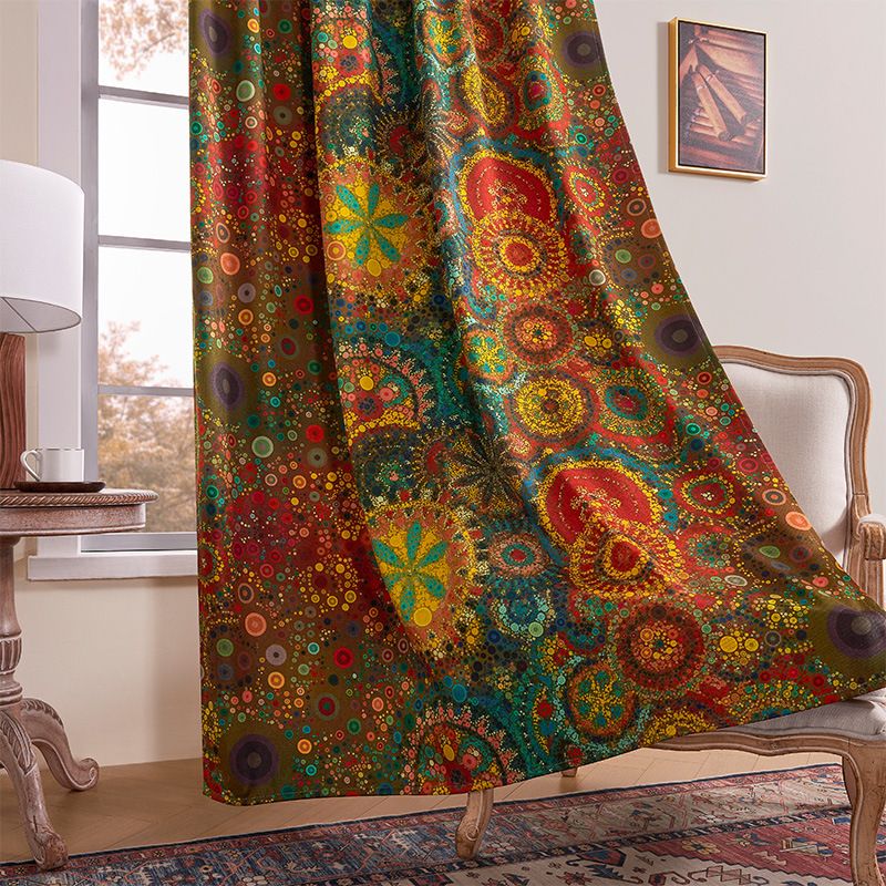 Tende oscuranti per camera da letto in cotone e lino spesso, stile bohémien, con stampa a pois, protezione solare, isolamento termico, telo ombreggiante_voghion.com