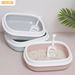 Grande scatola semichiusa anti-schizzi in plastica per lettiera, forniture per animali domestici, toilette per gatti_voghion.com