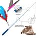Cat Teaser Wands Three-section Telescopic Fishing Pole Wand Kitten Funny Catcher Teaser Stick Rod Interactive Stick Teaser Toys_voghion.com