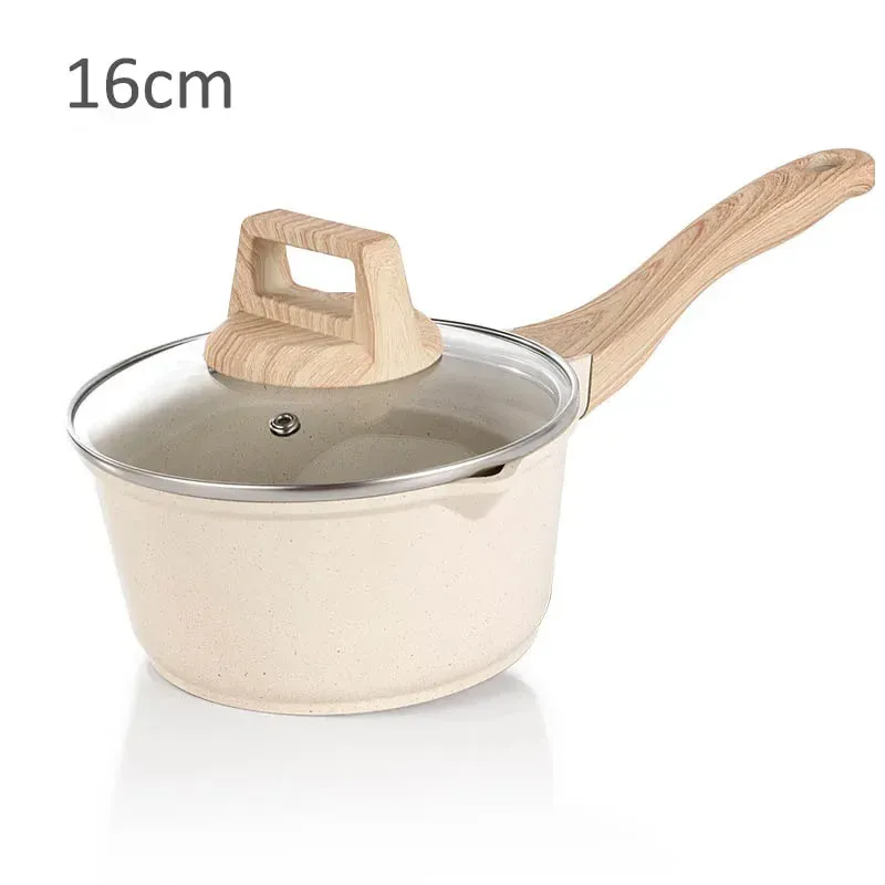 Non-stick Koekenpannenset Maifan Steen Keuken Soeppan Melkpan Met Houten Handvat Pot Kookgerei Set Kookgerei Voor Keuken_voghion.com