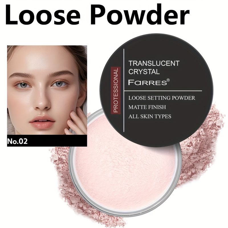 Cipria in polvere, Cipria in polvere libera, Cipria in polvere opaca, Cipria illuminante per il corpo, Cipria fissante impermeabile e resistente al sudore._voghion.com