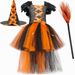 Mutter & Kinder Kinderkleid Hexenrock Halloween Performance Kostüm Hexe Rollenspiel Mädchen Tutu Rock_voghion.com