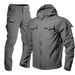 Men's Winter Shark Skin Softshell Jacket Set - Fleece Lined, Windproof, Tactical Outdoor Suit For Hiking, Military Enthusiasts_voghion.com