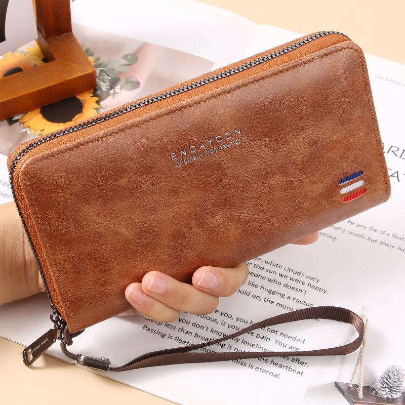 Borse da uomo Nuovo portafoglio da uomo per il tempo libero, multi-slot per carte, portafoglio lungo, portamonete per cellulare, grande capacità, pochette_voghion.com