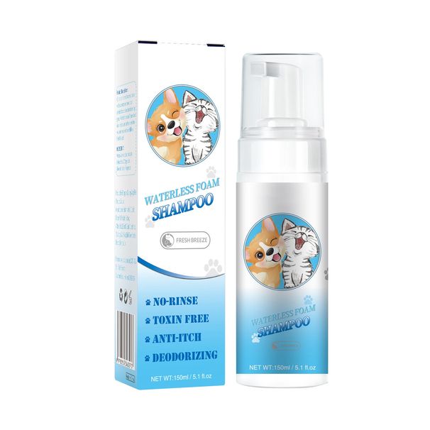 Pet Shampoo Parfémovaný šampon a mycí prostředek na psí srst pro hydrataci a čištění zvířecích chlupů, sprchový gel ve spreji 150 ml_voghion.com