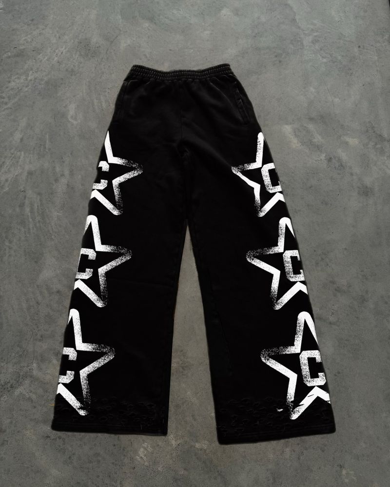 Men's Clothing Streetwear Jogger Pants With Elastic Waistband & Y2K Print - Hip Hop Rap Style Comfortable Lounge Sweatpants (Multiple Colors/Sizes)_voghion.com
