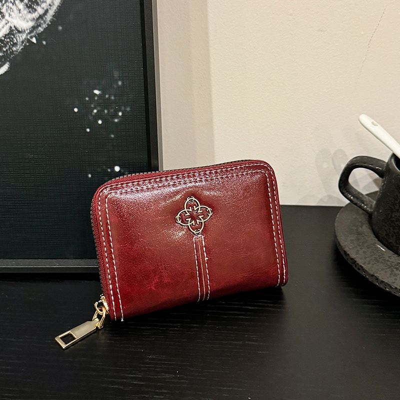 Women’s Bags Version Of Mini Short Women's Wallet Stacked Zipper Soft Wallet Coin Purse Women's Hand Held Card Holder Wallet_voghion.com