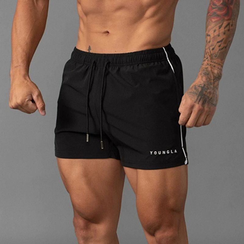  Men's Summer Casual Sports Outdoor Shorts Breathable Casual Running Fitness Three-Point Pants Trendy_voghion.com