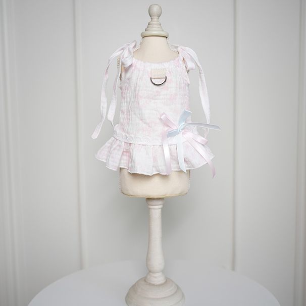 Gonna con lacci in garza di puro cotone Lollipop, edizione primavera/estate 25, per Bichon, Teddy, Yorkshire Terrier, Corgi, taglia piccola_voghion.com