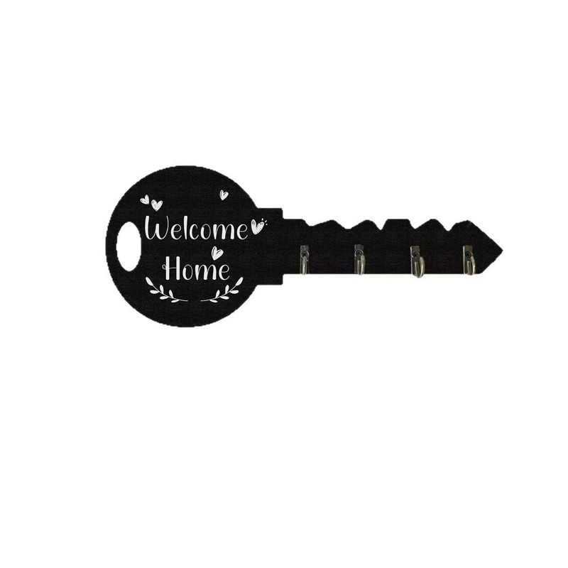 Key Holder Hooks Organizer Hanger Rack Wall Mounted With Screws For Entryway Front Door Kitchen Hallway Garage Mudroom Office_voghion.com