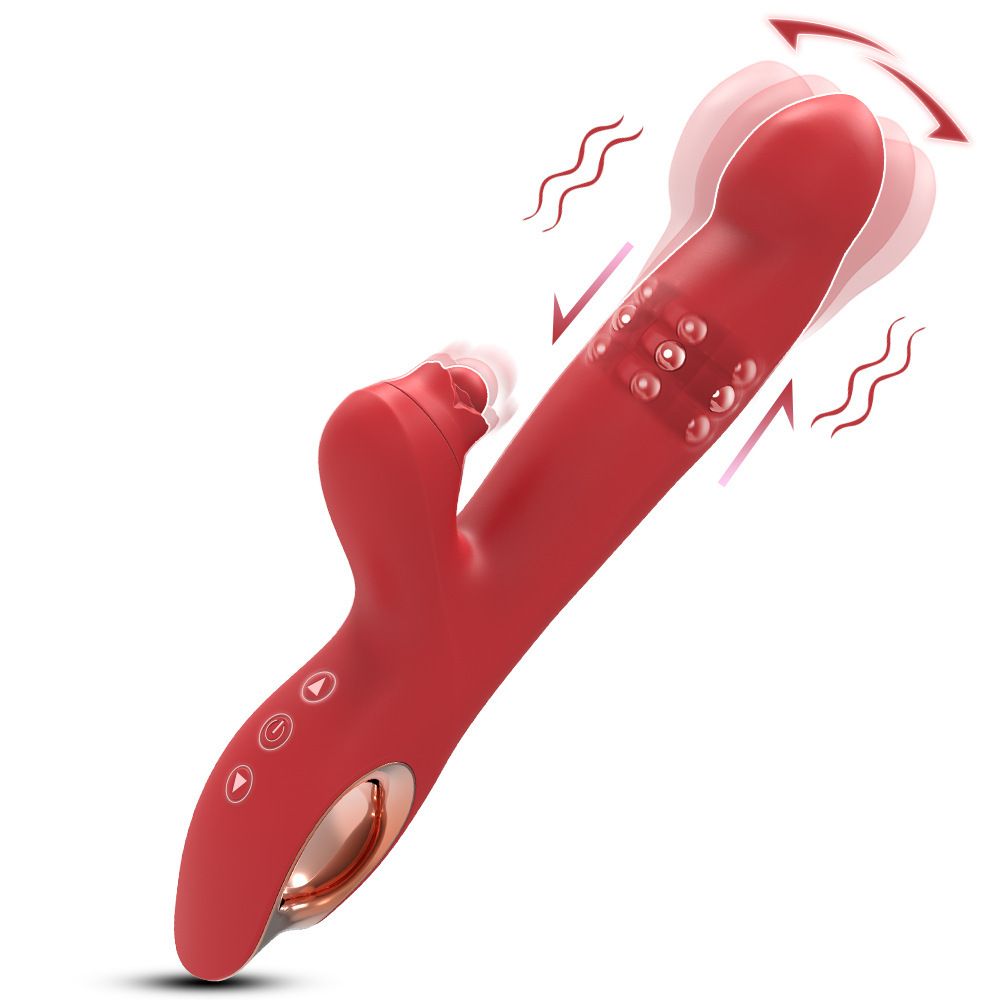 Wenma Rose Peristaltic Stick Female Silicone Masturbator Rechargeable G Spot Massager Adult Products_voghion.com