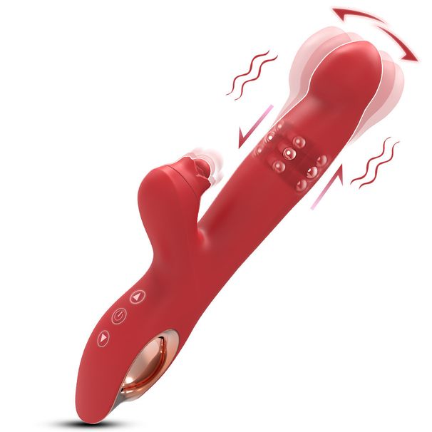 Wenma Rose Peristaltic Stick Female Silicone Masturbator Rechargeable G Spot Massager Adult Products_voghion.com