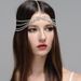 Crystal ornament, eyebrow center pendant, bridal forehead multi-layer tassel hair accessory, chain, Bohemian ethnic_voghion.com