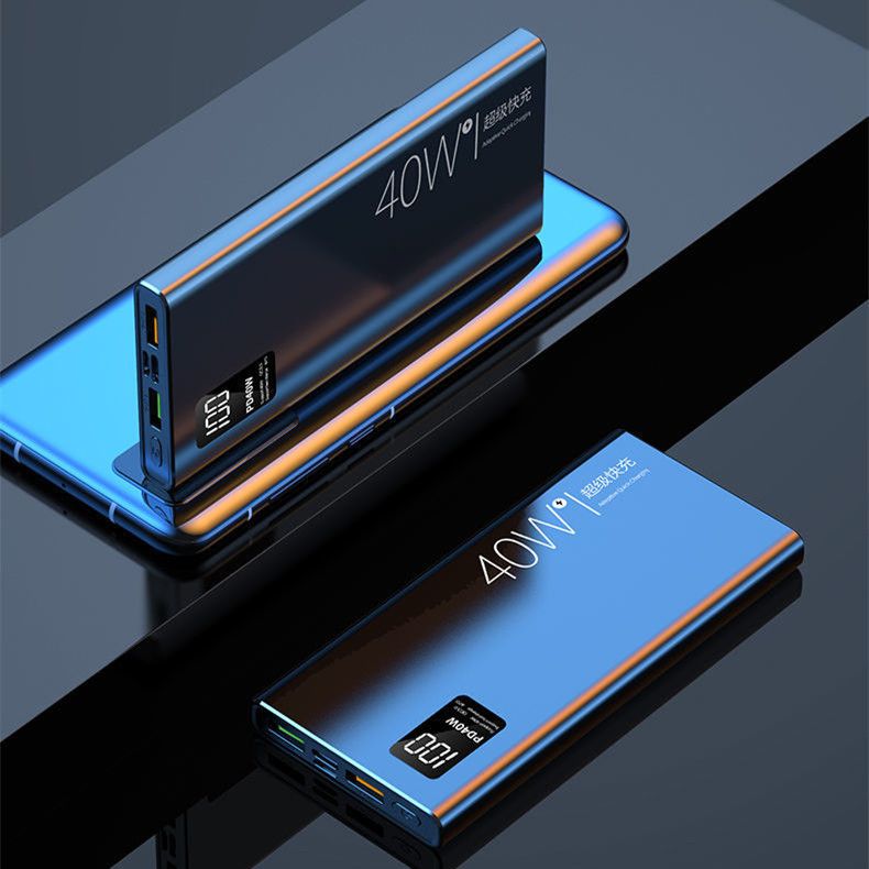 40 W Superschnelllade-Powerbank 20000 mAh, tragbares PD20W-Ladegerät mit zwei USB-Anschlüssen, externer Akku mit hoher Kapazität für das iPhone_voghion.com