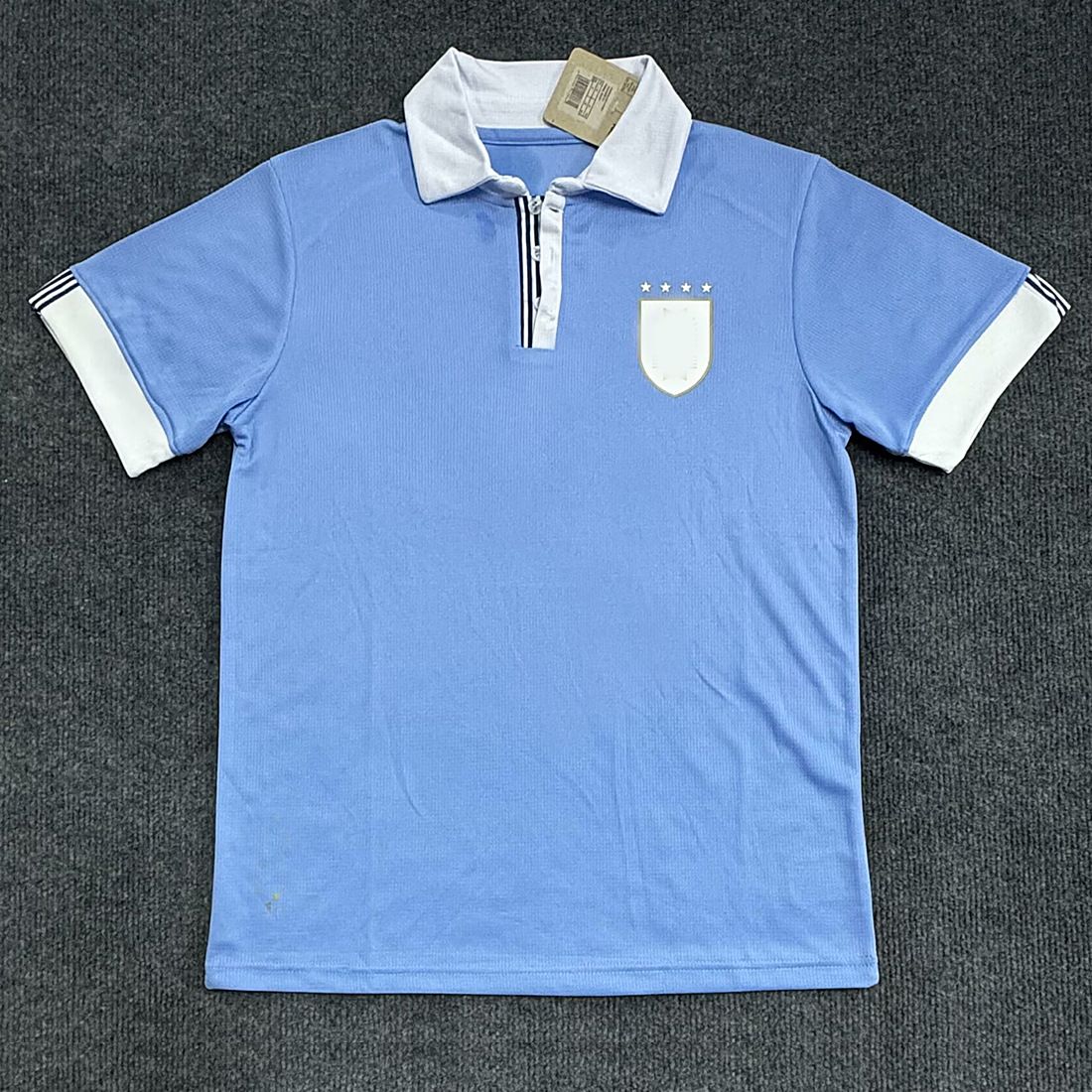 24-25 Uruguayan limited editi short sleeved adult football jersey Thai versi blue game uniform single piece_voghion.com